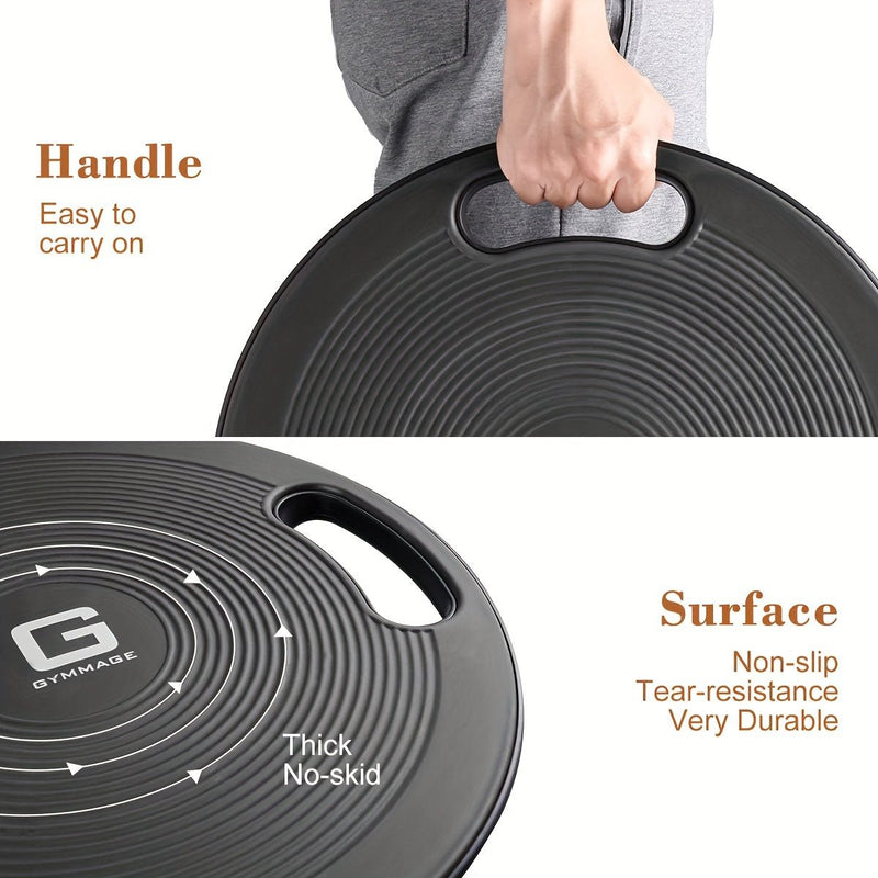 1pc Balance Board - Non - Slip Exercise Trainer(Black) - SHOP PAGUE AO CHEGAR Sports & Fitness > Fitness AccessoriesTM