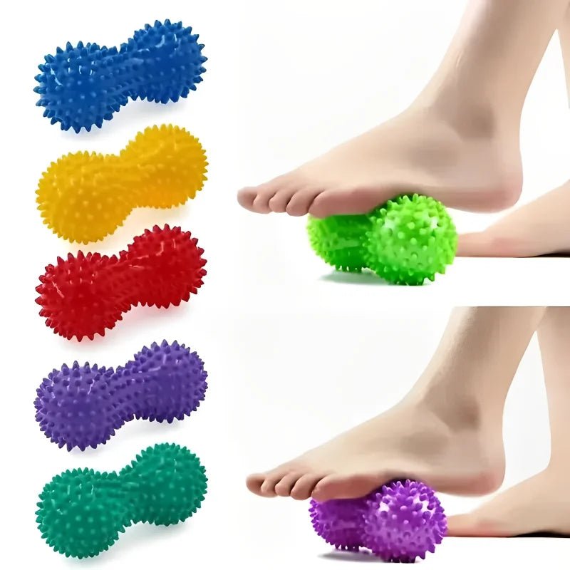 1Pc Peanut Massage Spiky Ball Training Grip Muscle Pain Stress Foot Massager Relaxation Roller Myofascial Balls for Plantar Fasc - SHOP PAGUE AO CHEGAR SHOP PAGUE AO CHEGAR