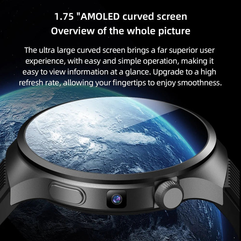 2025 Amoled Luxury VP30 Smartwatch 4G Sim Support Health Watch for Men Smart Watch Nfc Payment Camara Reloj Smart - SHOP PAGUE AO CHEGARSHOP PAGUE AO CHEGAR