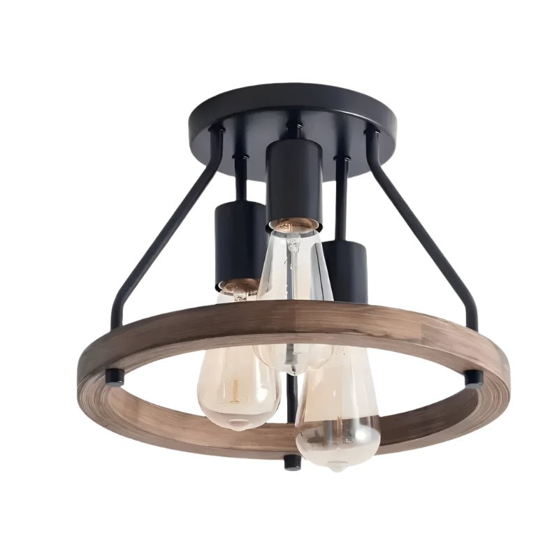 3 - Light Semi Flush Mount Ceiling Light Fixture - SHOP PAGUE AO CHEGAR Light BulbsTM