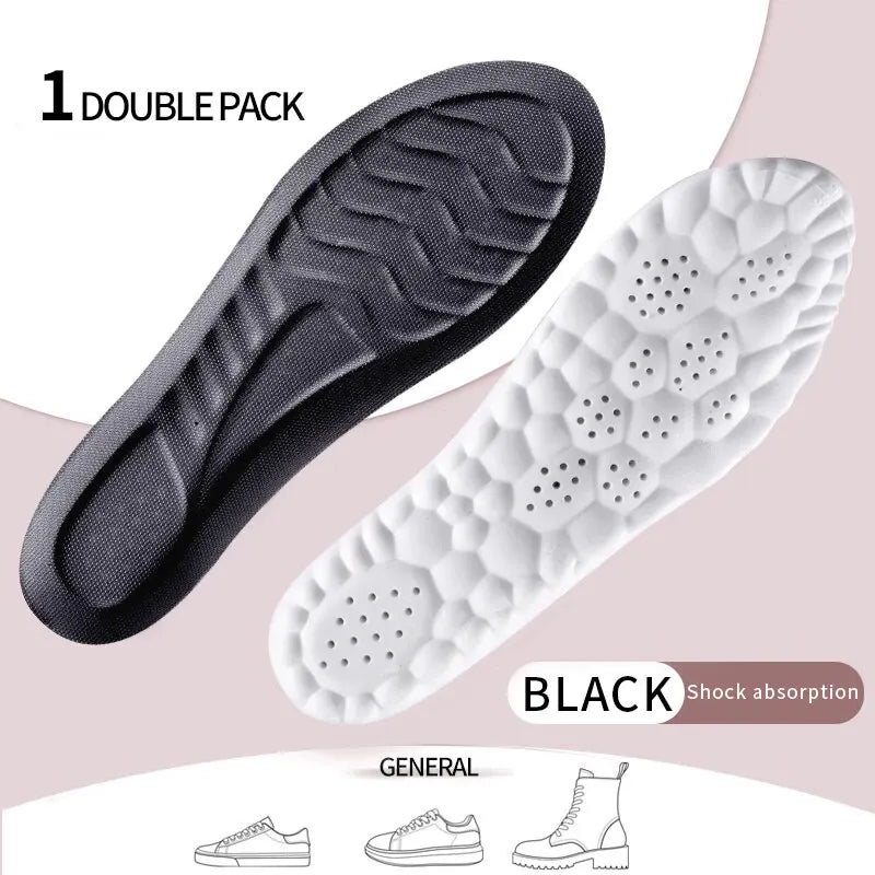 4D Orthopedic Sport Insoles Super Soft Breathable High - elasticity Shock Absorption Running Shoe Pad Anti - pain Deodorant Cushion - SHOP PAGUE AO CHEGARSHOP PAGUE AO CHEGAR
