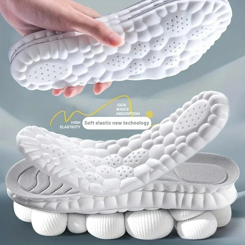4D Orthopedic Sport Insoles Super Soft Breathable High - elasticity Shock Absorption Running Shoe Pad Anti - pain Deodorant Cushion - SHOP PAGUE AO CHEGARSHOP PAGUE AO CHEGAR