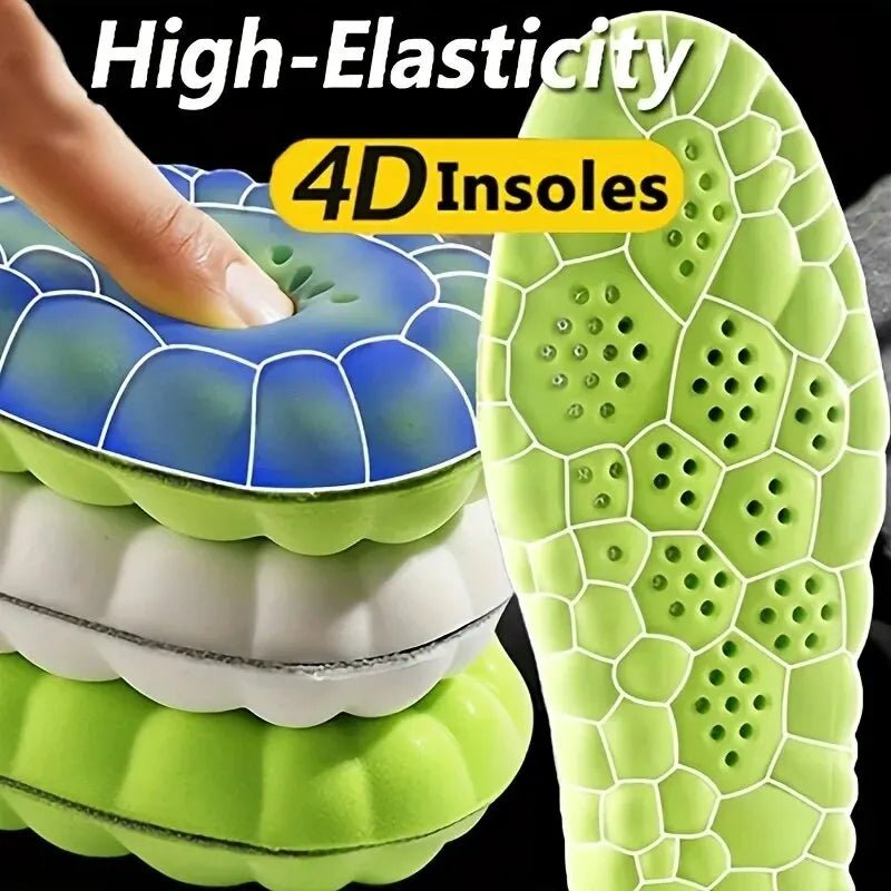 4D Orthopedic Sport Insoles Super Soft Breathable High - elasticity Shock Absorption Running Shoe Pad Anti - pain Deodorant Cushion - SHOP PAGUE AO CHEGARSHOP PAGUE AO CHEGAR