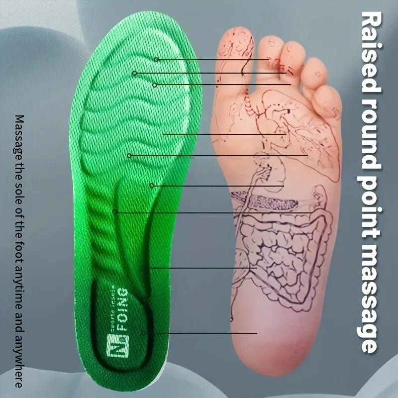 4D Orthopedic Sport Insoles Super Soft Breathable High - elasticity Shock Absorption Running Shoe Pad Anti - pain Deodorant Cushion - SHOP PAGUE AO CHEGARSHOP PAGUE AO CHEGAR