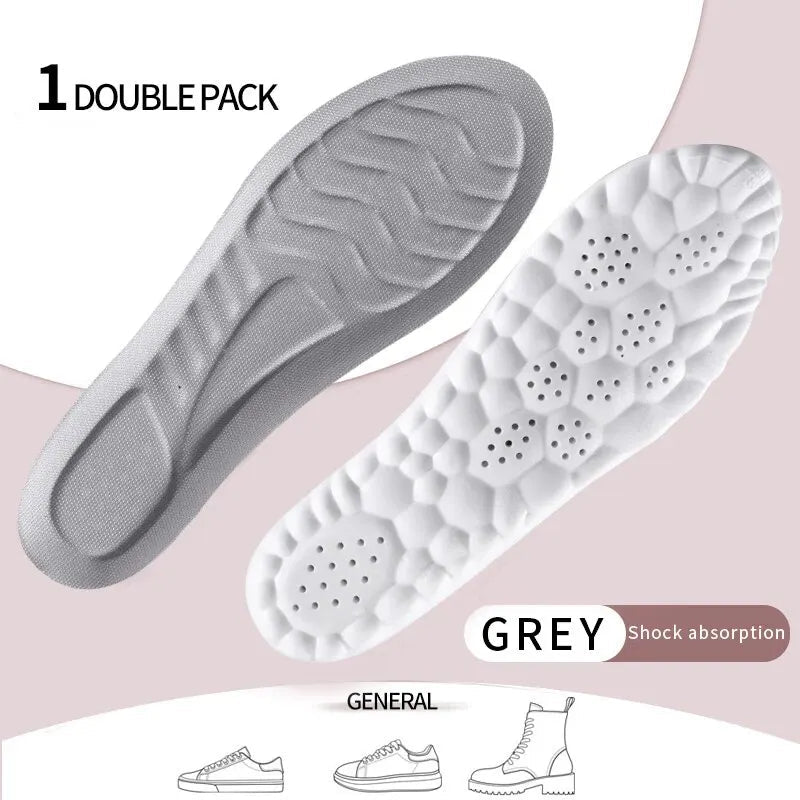 4D Orthopedic Sport Insoles Super Soft Breathable High - elasticity Shock Absorption Running Shoe Pad Anti - pain Deodorant Cushion - SHOP PAGUE AO CHEGARSHOP PAGUE AO CHEGAR