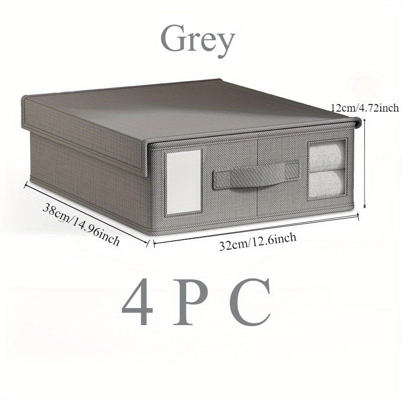 4pc Non - Woven Storage Organizer Set for Wardrobe & Travel - SHOP PAGUE AO CHEGAR Storage & OrganisationTM