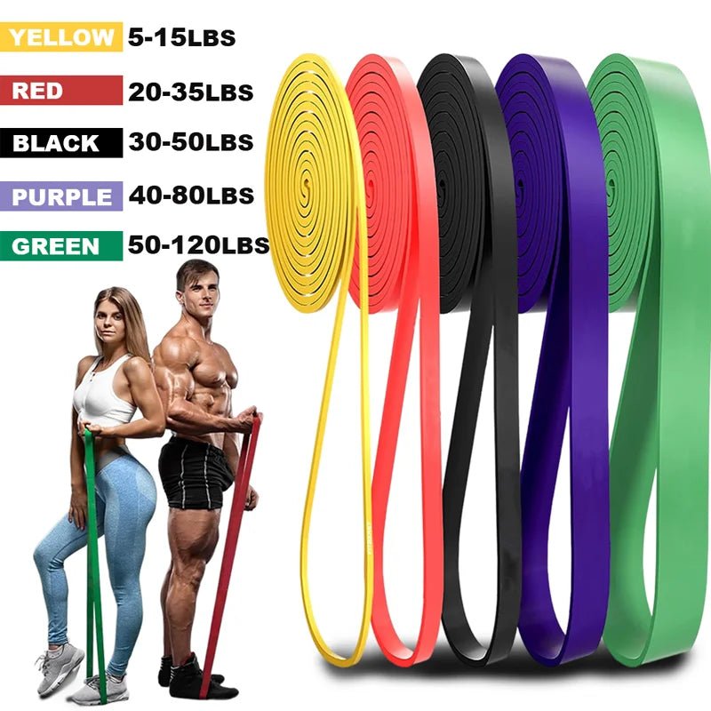 5~120lbs Fitness Resistance Band Boxing Agility Training Workout Gym Equipment Yoga Pilates Accessories Rubber Band Home Gym - SHOP PAGUE AO CHEGAR SHOP PAGUE AO CHEGAR