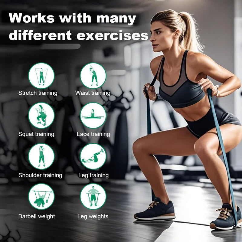 5~120lbs Fitness Resistance Band Boxing Agility Training Workout Gym Equipment Yoga Pilates Accessories Rubber Band Home Gym - SHOP PAGUE AO CHEGAR SHOP PAGUE AO CHEGAR
