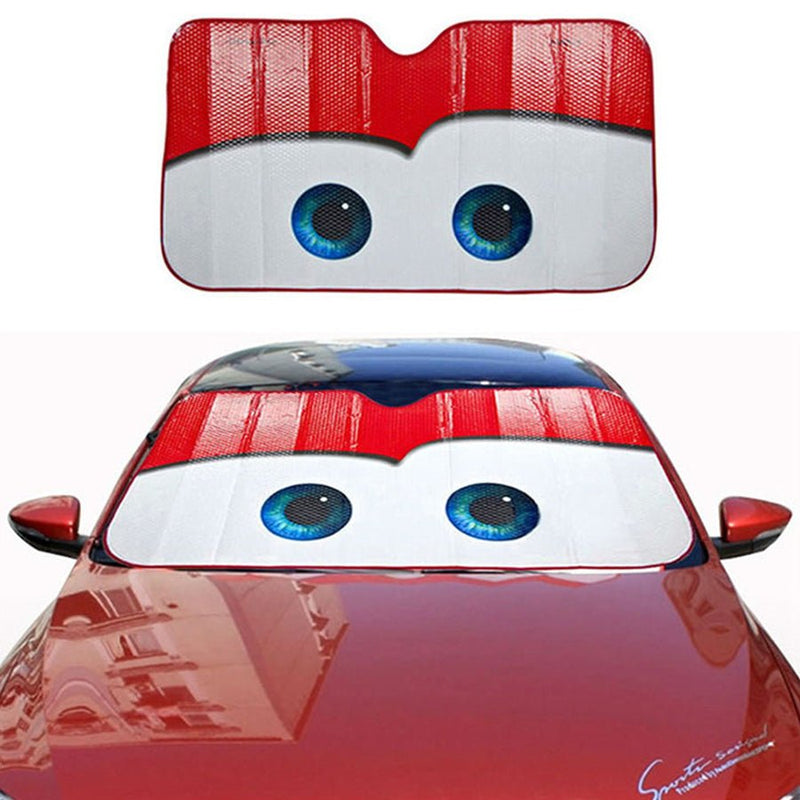 6 Colors Eyes Heated Windshield Sunshade Car Window Windscreen Cover Sun Shade Auto Sun Visor Car - covers Car Solar Protection - SHOP PAGUE AO CHEGAR Auto AccessoriesOBA