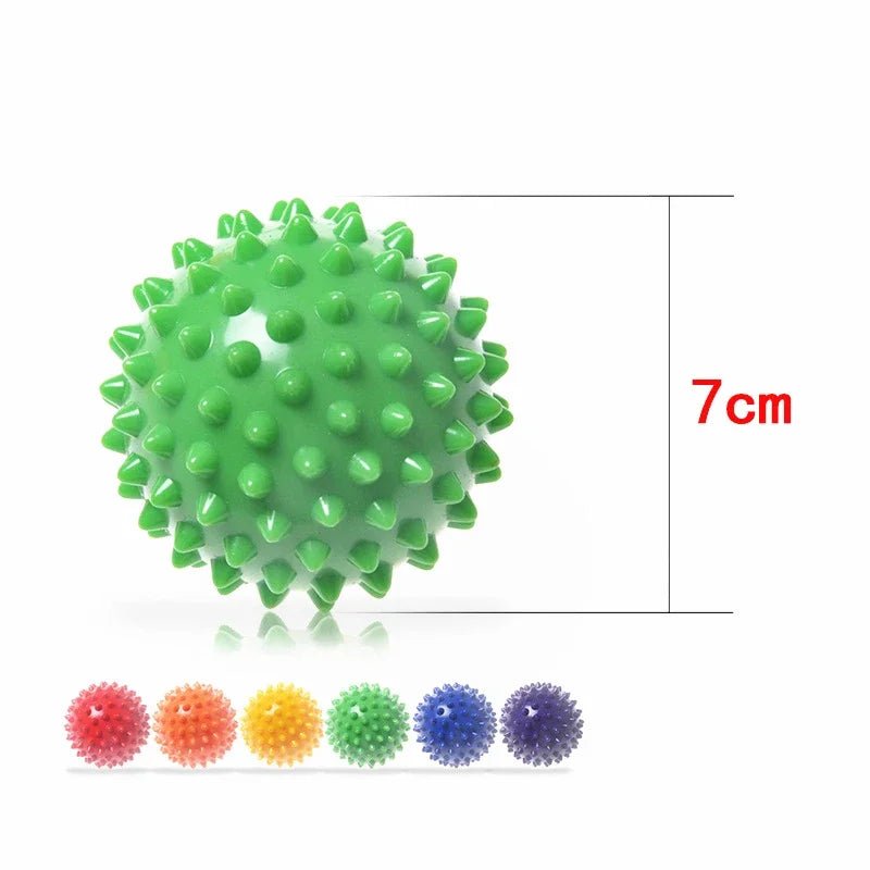 7cm Fitness Physiotherapy PVC Ball Hard Spiked Massage Ball Relieve Plantar Fasciitis Portable Equipment Body Building Sports - SHOP PAGUE AO CHEGAR SHOP PAGUE AO CHEGAR