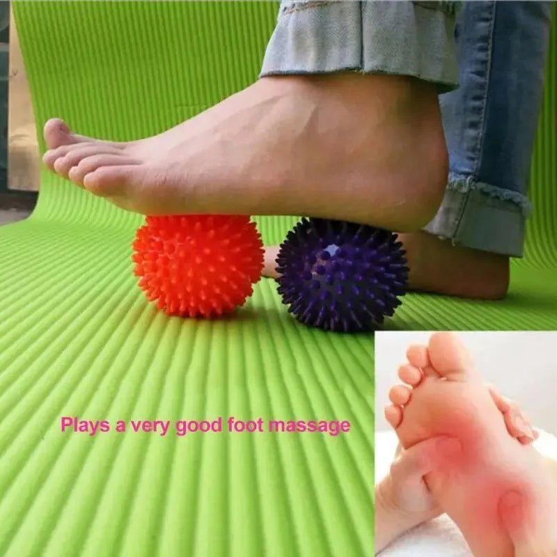 7cm Fitness Physiotherapy PVC Ball Hard Spiked Massage Ball Relieve Plantar Fasciitis Portable Equipment Body Building Sports - SHOP PAGUE AO CHEGAR SHOP PAGUE AO CHEGAR