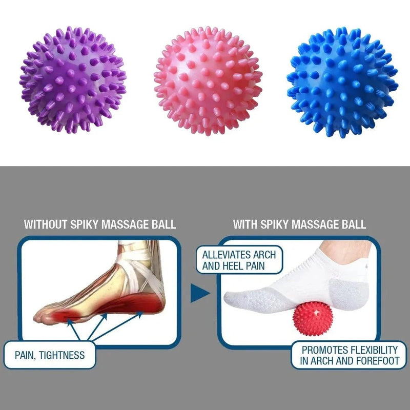7cm Fitness Physiotherapy PVC Ball Hard Spiked Massage Ball Relieve Plantar Fasciitis Portable Equipment Body Building Sports - SHOP PAGUE AO CHEGAR SHOP PAGUE AO CHEGAR