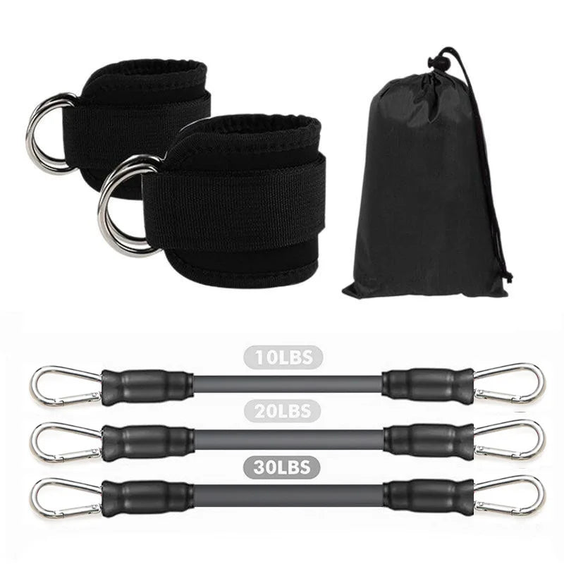 Ankle Straps Resistance Bands Set Fitness Workout Exercise Equipment Ankle Weight Yoga Elastic Fitness Band For Gym Man Woman - SHOP PAGUE AO CHEGAR SHOP PAGUE AO CHEGAR