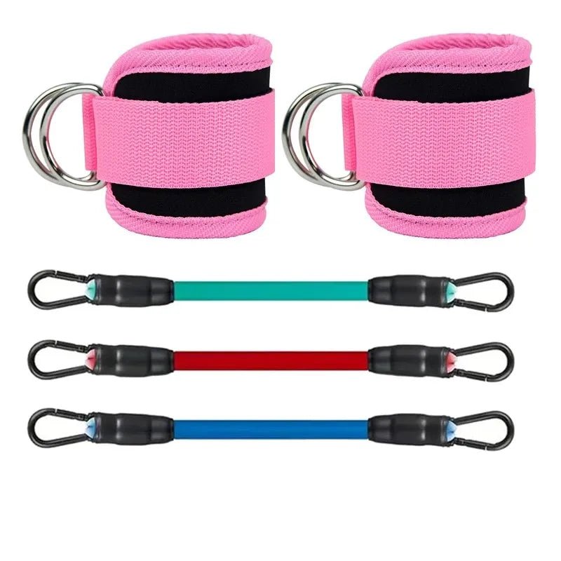 Ankle Straps Resistance Bands Set Fitness Workout Exercise Equipment Ankle Weight Yoga Elastic Fitness Band For Gym Man Woman - SHOP PAGUE AO CHEGAR SHOP PAGUE AO CHEGAR