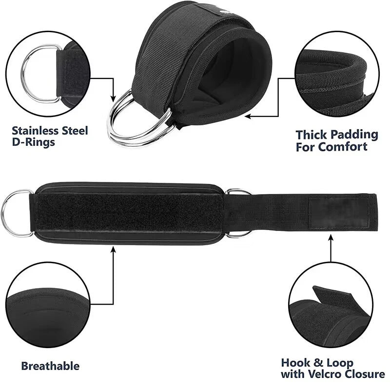 Ankle Straps Resistance Bands Set Fitness Workout Exercise Equipment Ankle Weight Yoga Elastic Fitness Band For Gym Man Woman - SHOP PAGUE AO CHEGAR SHOP PAGUE AO CHEGAR