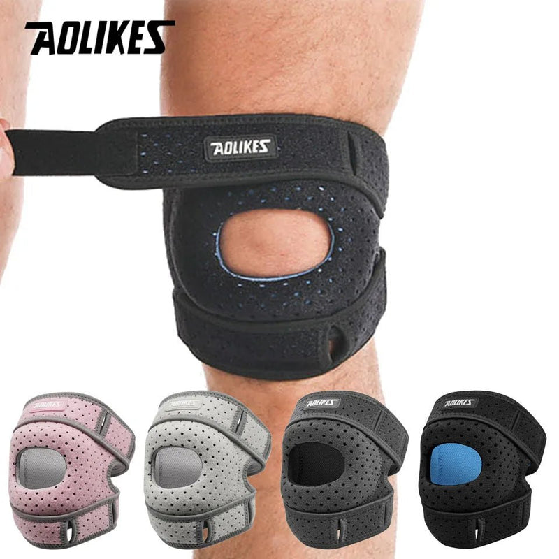 AOLIKES 1PC Patella Knee Brace Knee Compression Sleeve Support for Women Men Knee Pain Arthritis Pain Sport Knee Guard Knee Pads - SHOP PAGUE AO CHEGAR SHOP PAGUE AO CHEGAR