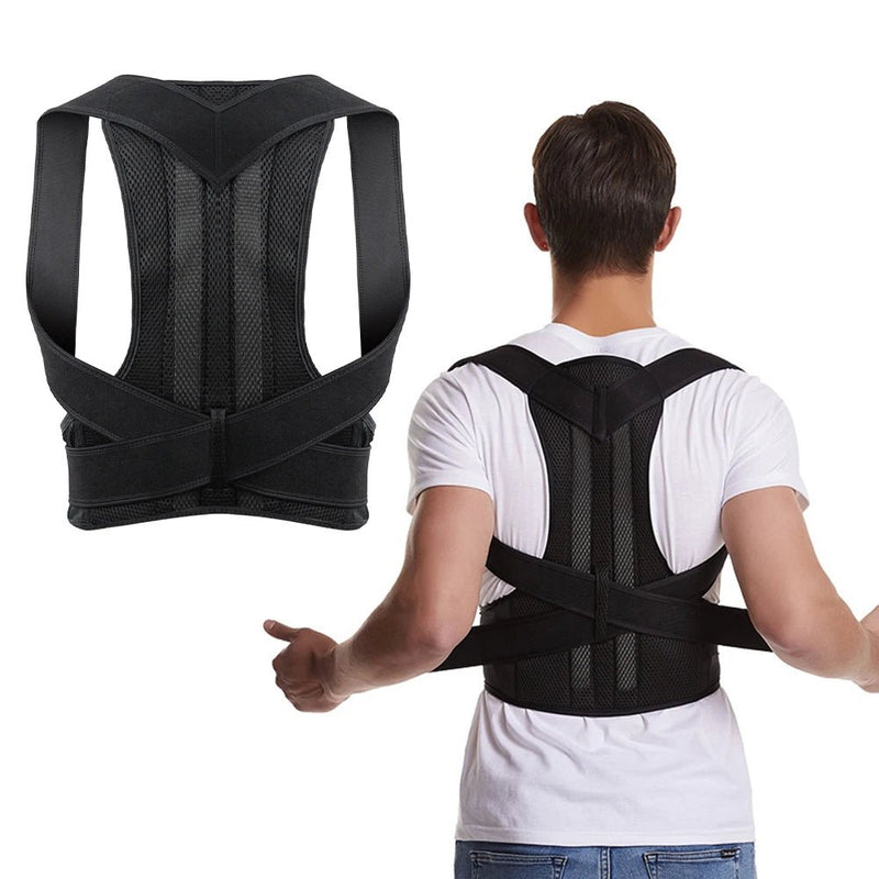 Back Brace Posture Corrector for Women & Men, Adjustable Back Lumbar Support Belt Shoulder Posture Support for Improve Scoliosis - SHOP PAGUE AO CHEGAR SHOP PAGUE AO CHEGAR