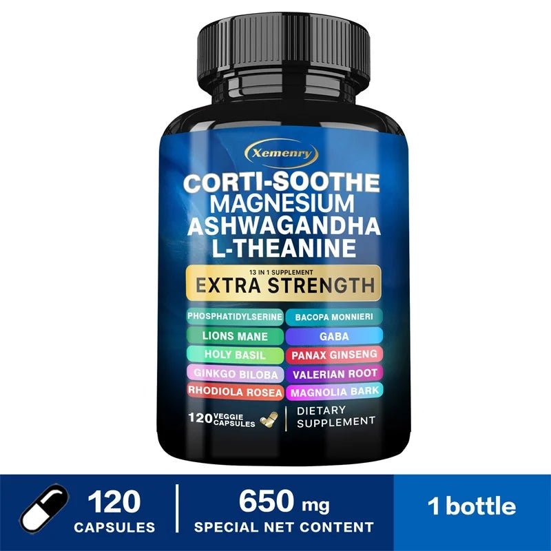 Corti - Soothe Cortisol Supplement with Magnesium, Ashwagandha, L - Theanine - Manage Stress, Maintain Calm & Support Adrenal Health - SHOP PAGUE AO CHEGARSHOP PAGUE AO CHEGAR