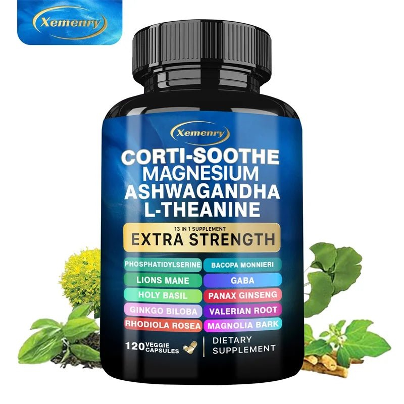 Corti - Soothe Cortisol Supplement with Magnesium, Ashwagandha, L - Theanine - Manage Stress, Maintain Calm & Support Adrenal Health - SHOP PAGUE AO CHEGARSHOP PAGUE AO CHEGAR