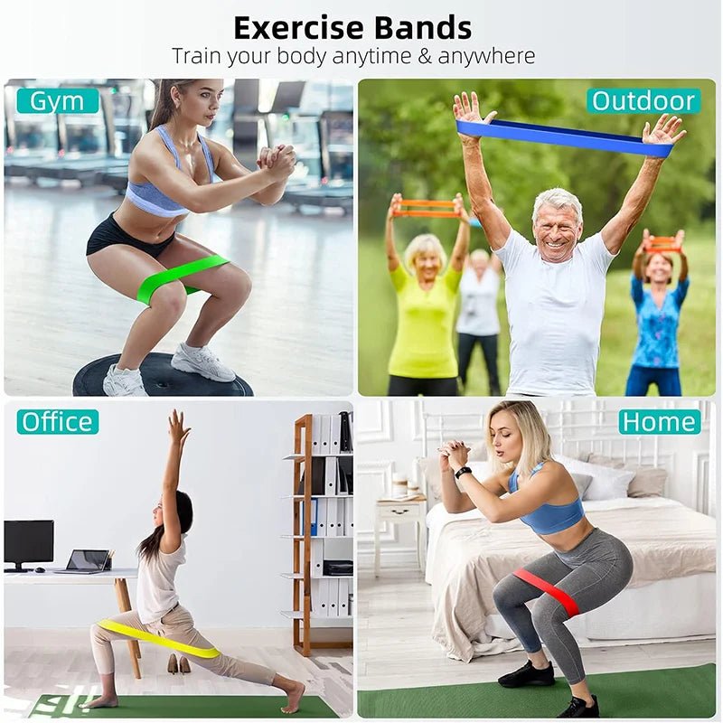 Different Resistance Bands Yoga Band Fitness Exercise Training Hip Tension Band Leg Squat Dance Elastic Loop Stretch Band - SHOP PAGUE AO CHEGAR SHOP PAGUE AO CHEGAR