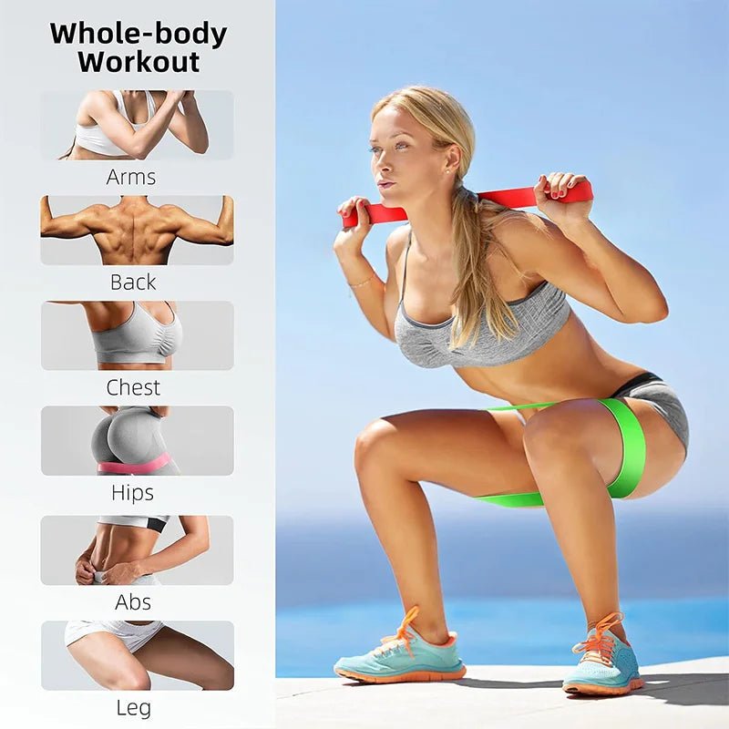 Different Resistance Bands Yoga Band Fitness Exercise Training Hip Tension Band Leg Squat Dance Elastic Loop Stretch Band - SHOP PAGUE AO CHEGAR SHOP PAGUE AO CHEGAR