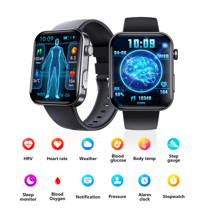 ECG smart watch with blood pressure monitor body temperature blood glucose heart rate blood oxygen - SHOP PAGUE AO CHEGAR smart watchWautton Outdoor Gear