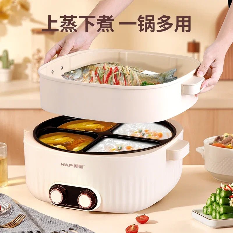 Electric Cooking Pot Multi - functional Integrated Stew Pot Electric Heating Household Large - capacity Edge Furnace Sigongge - SHOP PAGUE AO CHEGAR SHOP PAGUE AO CHEGAR