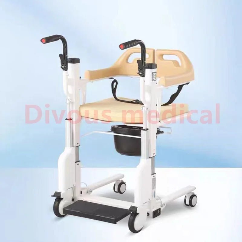 Electric Patient Transfer Lift Multifunctional Open Up Wheelchair Mobile Seat Bed Disabled Elderly Toilet Commode chair - SHOP PAGUE AO CHEGAR SHOP PAGUE AO CHEGAR