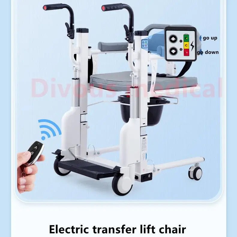 Electric Patient Transfer Lift Multifunctional Open Up Wheelchair Mobile Seat Bed Disabled Elderly Toilet Commode chair - SHOP PAGUE AO CHEGAR SHOP PAGUE AO CHEGAR