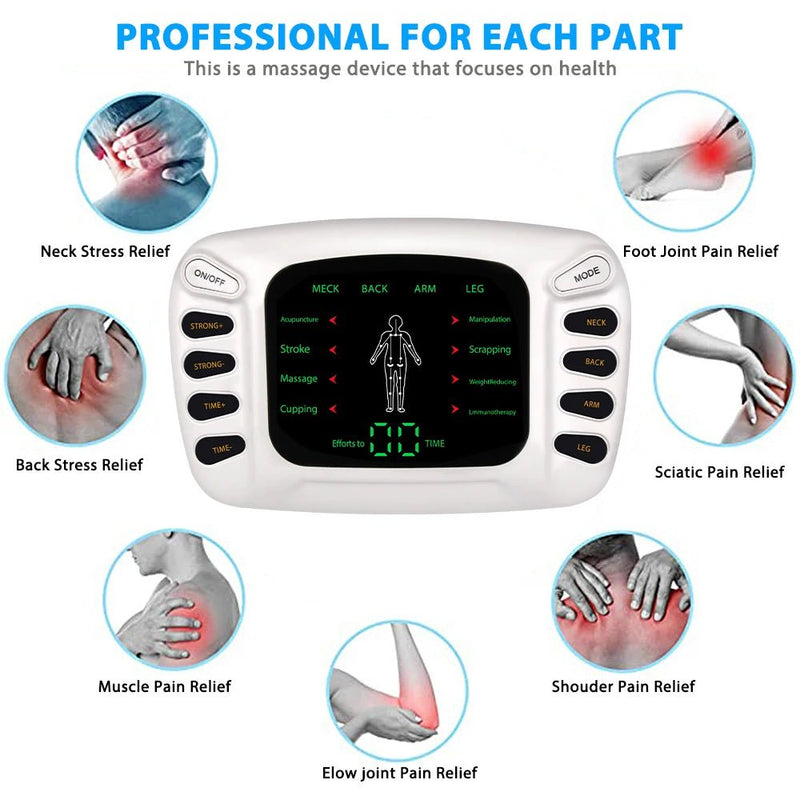 Electrostimulator Physiotherapy TENS Machines Eletric Compex Muscle Stimulator EMS Pulse Acupuncture Best Massager For Body Pad - SHOP PAGUE AO CHEGAR SHOP PAGUE AO CHEGAR