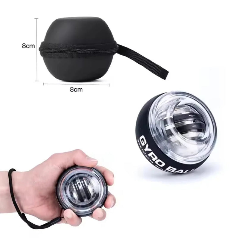 Gyroball Powerball Forearm Exerciser Muscle Fitness Equipment Gyroscope Power Ball Gyro Wrist Booster Trainer Hand Exercise - SHOP PAGUE AO CHEGAR Sports & Fitness > Fitness AccessoriesSHOP PAGUE AO CHEGAR