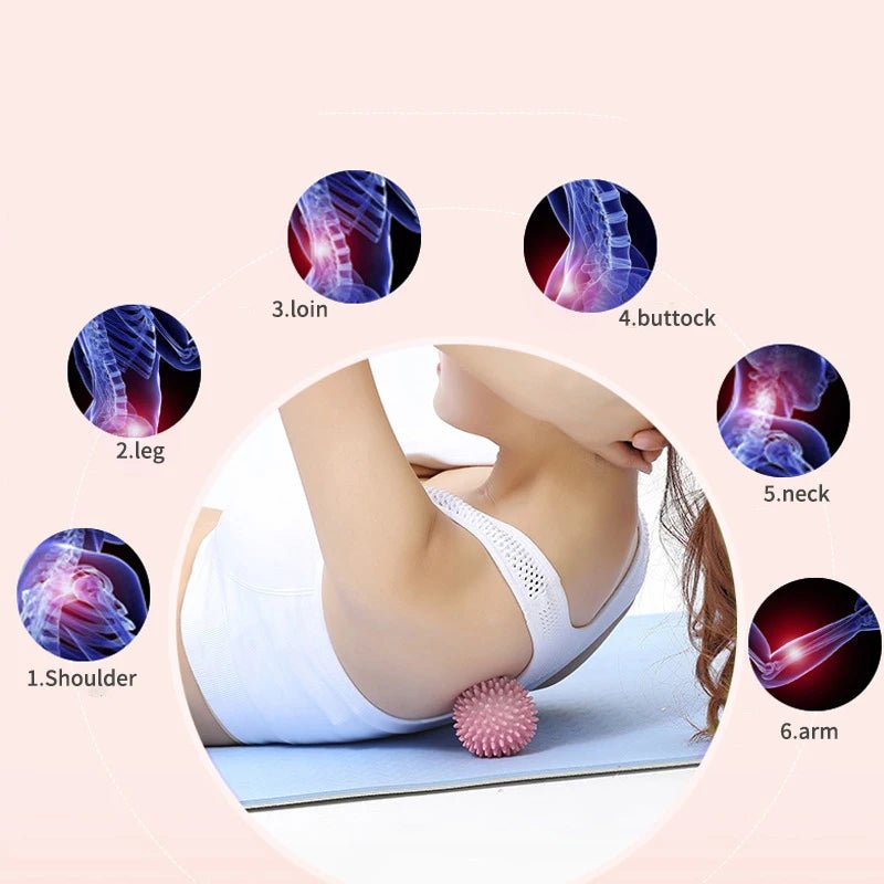 Hedgehog Massage Ball Yoga Fascia Ball Exercise Fitness Muscle Relaxation Massage Stick Shoulder Neck Leg Plantar Meridian Ball - SHOP PAGUE AO CHEGAR SHOP PAGUE AO CHEGAR
