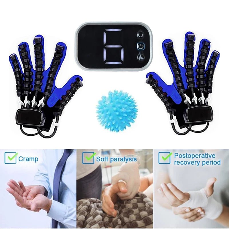 Intelligent Massage Gloves Robot Rehabilitation Gloves for Stroke Hemiplegia Hand Function Recovery Finger Trainer Hand Exercise - SHOP PAGUE AO CHEGAR SHOP PAGUE AO CHEGAR