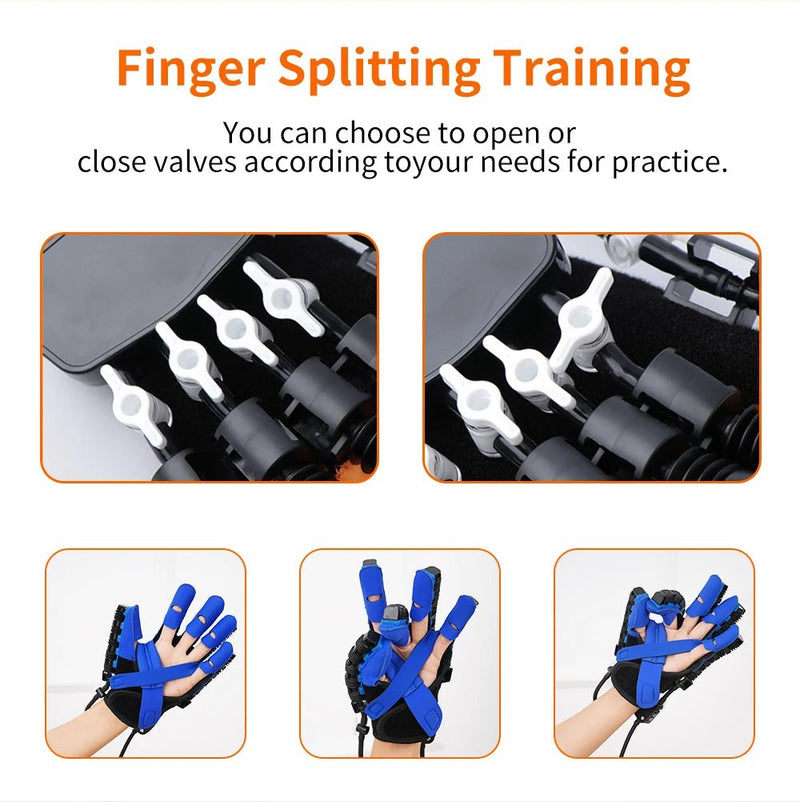 Intelligent Massage Gloves Robot Rehabilitation Gloves for Stroke Hemiplegia Hand Function Recovery Finger Trainer Hand Exercise - SHOP PAGUE AO CHEGAR SHOP PAGUE AO CHEGAR