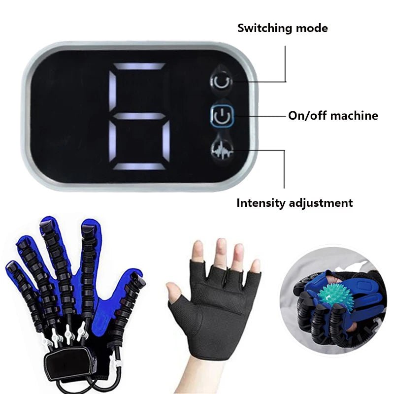 Intelligent Massage Gloves Robot Rehabilitation Gloves for Stroke Hemiplegia Hand Function Recovery Finger Trainer Hand Exercise - SHOP PAGUE AO CHEGAR SHOP PAGUE AO CHEGAR