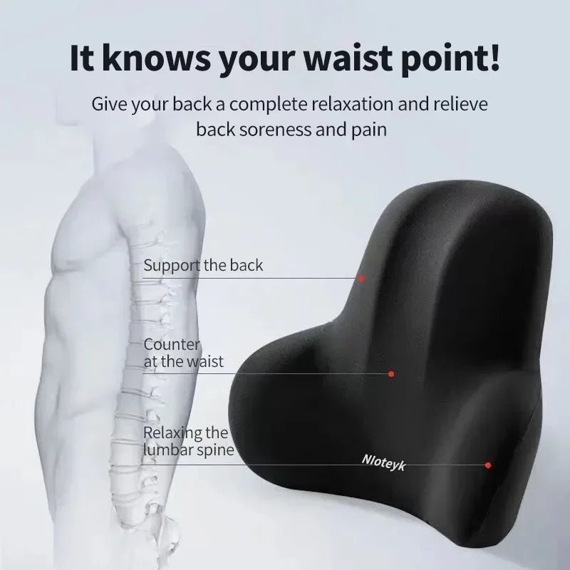 Memory Foam Car Neck Cushion Car Lumbar Support For Car Supplies Universal Neck Pillow Waist Cushion Car Seat Car Accessories - SHOP PAGUE AO CHEGAR SHOP PAGUE AO CHEGAR