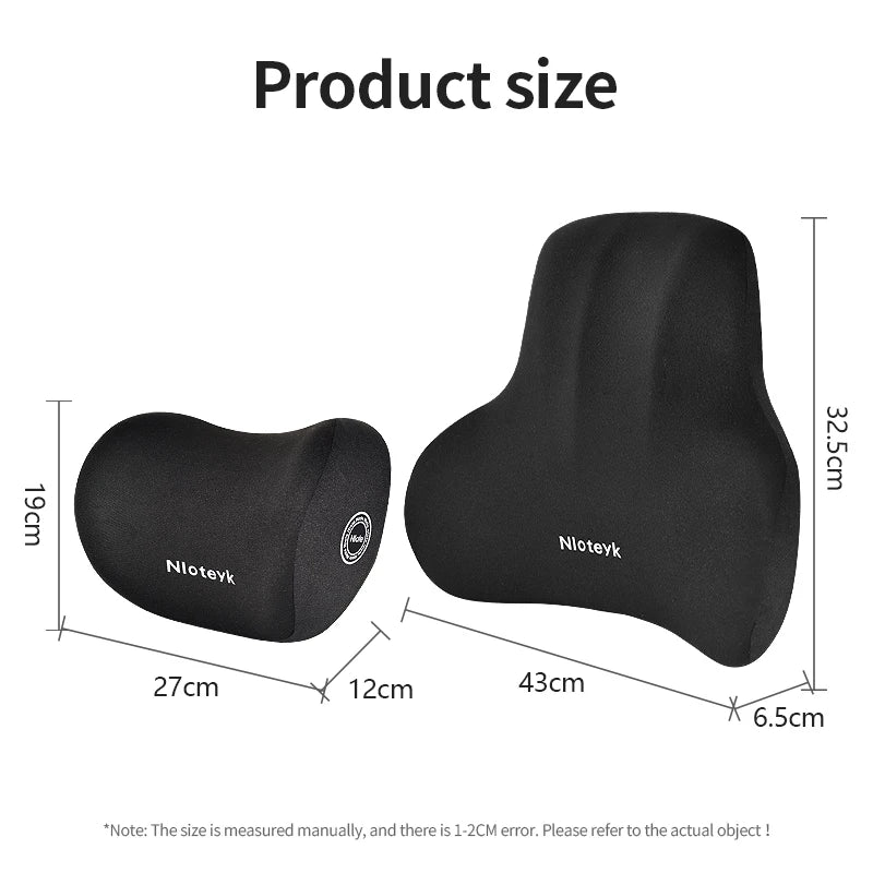 Memory Foam Car Neck Cushion Car Lumbar Support For Car Supplies Universal Neck Pillow Waist Cushion Car Seat Car Accessories - SHOP PAGUE AO CHEGAR SHOP PAGUE AO CHEGAR