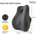 Memory Foam Waist Cushion Massage Back Orthopedic Pillow Lumbar Office Chair Cushion Car Seat Support Pad Buttock Coccyx Pillows - SHOP PAGUE AO CHEGAR SHOP PAGUE AO CHEGAR