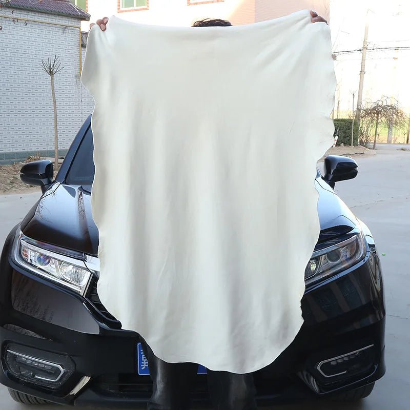 Natural Chamois Leather Car Washing Towels Home Car Window Glass Drying Cleaning Cloth Super Quick Dry Car Wash Towel Accessory - SHOP PAGUE AO CHEGAR SHOP PAGUE AO CHEGAR