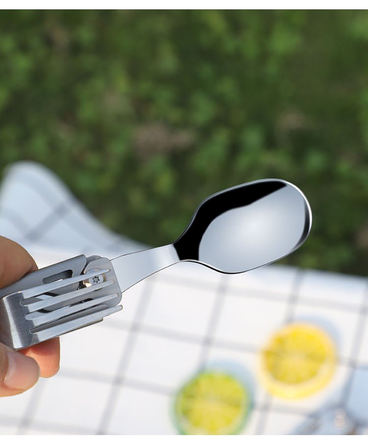 Outdoor Camping Spoon Fork Knife Utensils Multi Functional Spork Spoon Knife Forks - SHOP PAGUE AO CHEGAR EDC ToolsWAUTTON
