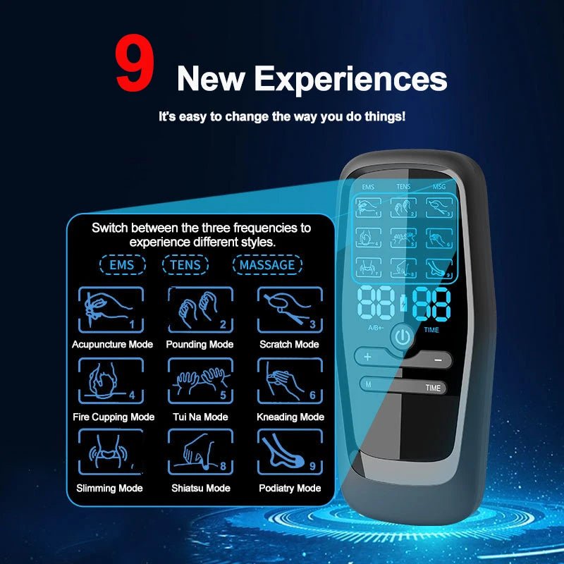 Physiotherapy Tens Muscle Stimulator Electric EMS Acupuncture Body Massage Digital Therapy Slimming Machine Electro Stimulator - SHOP PAGUE AO CHEGAR SHOP PAGUE AO CHEGAR