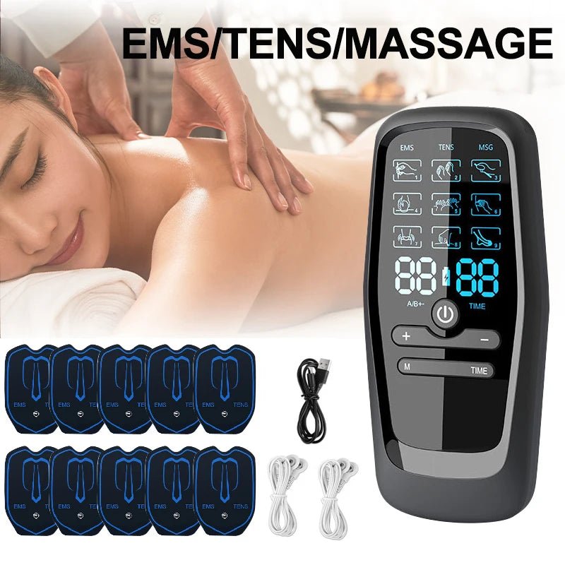 Physiotherapy Tens Muscle Stimulator Electric EMS Acupuncture Body Massage Digital Therapy Slimming Machine Electro Stimulator - SHOP PAGUE AO CHEGAR SHOP PAGUE AO CHEGAR