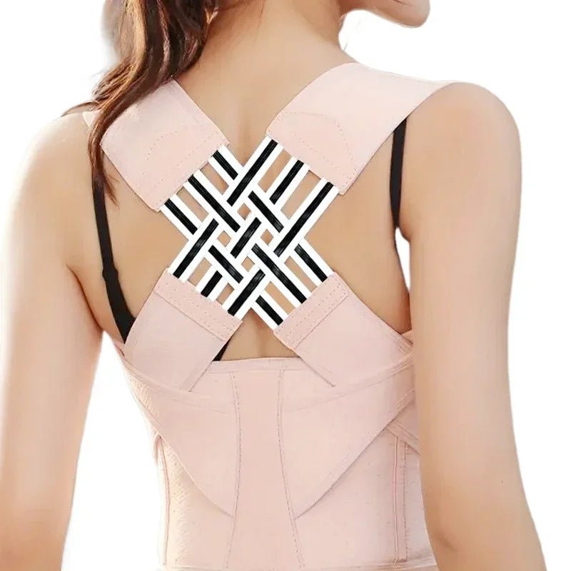 Posture Corrector for Women and Men, Adjustable Shoulder Posture Brace, Back Straightener Posture, Used for Middle Upper Spine - SHOP PAGUE AO CHEGAR PAGUE AO CHEGAR