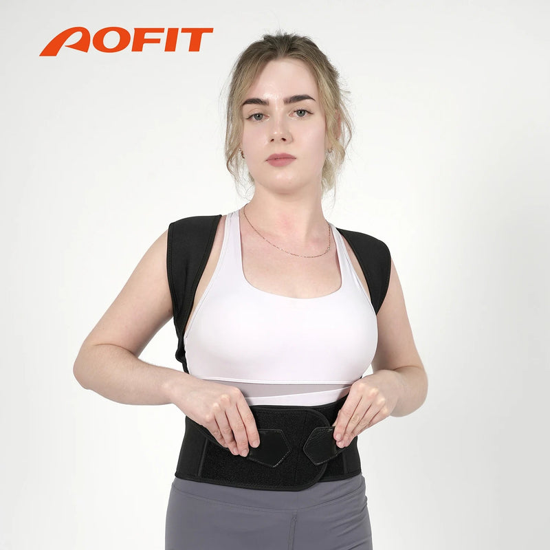 Posture Corrector for Women and Men, Adjustable Shoulder Posture Brace, Back Straightener Posture, Used for Middle Upper Spine - SHOP PAGUE AO CHEGAR PAGUE AO CHEGAR