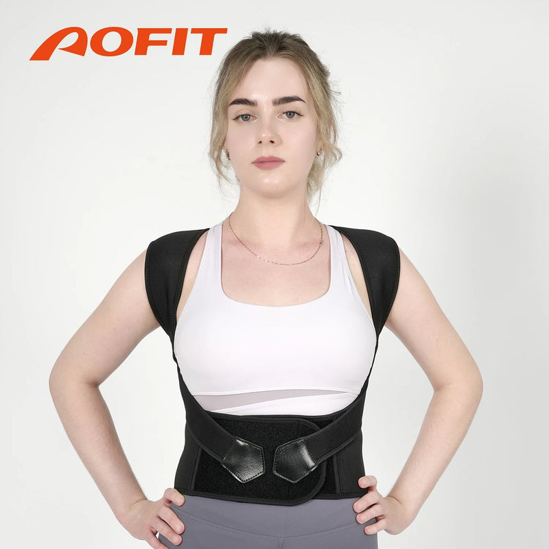 Posture Corrector for Women and Men, Adjustable Shoulder Posture Brace, Back Straightener Posture, Used for Middle Upper Spine - SHOP PAGUE AO CHEGAR PAGUE AO CHEGAR
