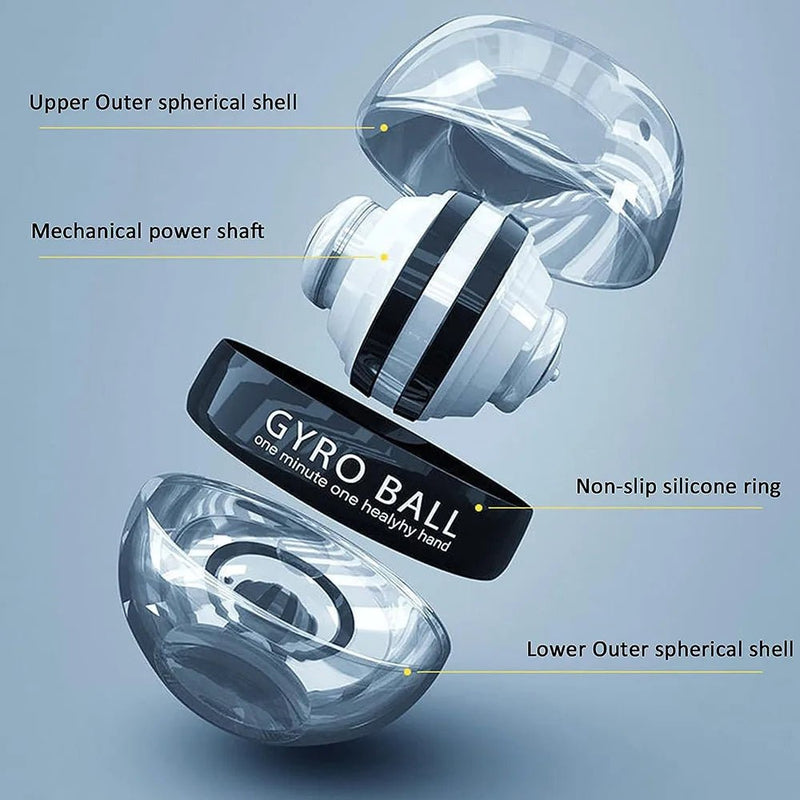 Self - Starting Wrist Gyro Ball Power Trainer Ball Wrist Strengthening Device Forearm Exerciser Strengthen Arms Fingers Muscles - SHOP PAGUE AO CHEGAR SHOP PAGUE AO CHEGAR