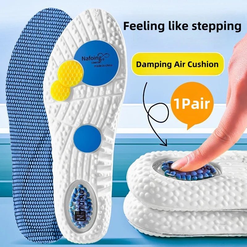 Sport Shock Absorption Insoles Green EVA Air Cushion Breathable Arch Support Orthopedic Shoes Pad Men Women Feet Care Insoles - SHOP PAGUE AO CHEGARSHOP PAGUE AO CHEGAR