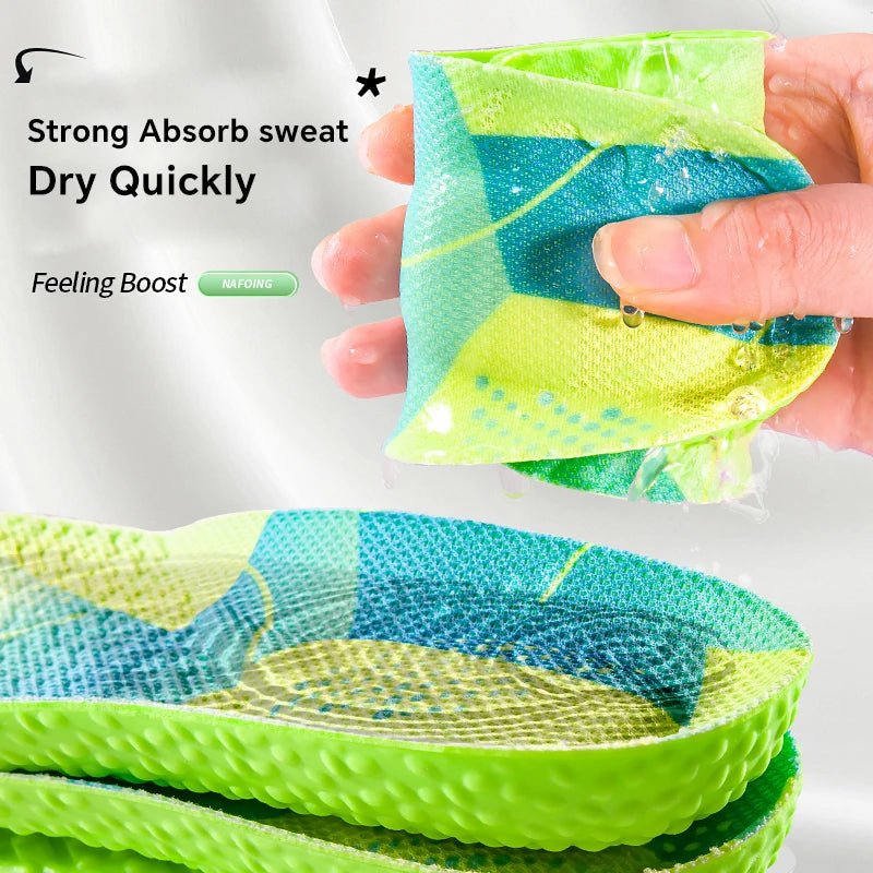 Sport Shock Absorption Insoles Green EVA Air Cushion Breathable Arch Support Orthopedic Shoes Pad Men Women Feet Care Insoles - SHOP PAGUE AO CHEGARSHOP PAGUE AO CHEGAR