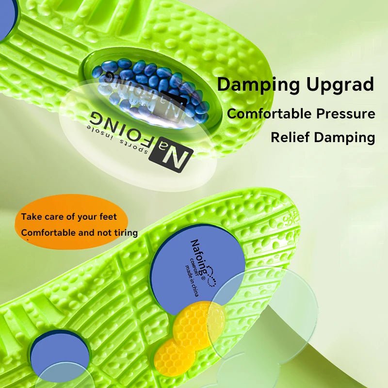 Sport Shock Absorption Insoles Green EVA Air Cushion Breathable Arch Support Orthopedic Shoes Pad Men Women Feet Care Insoles - SHOP PAGUE AO CHEGARSHOP PAGUE AO CHEGAR