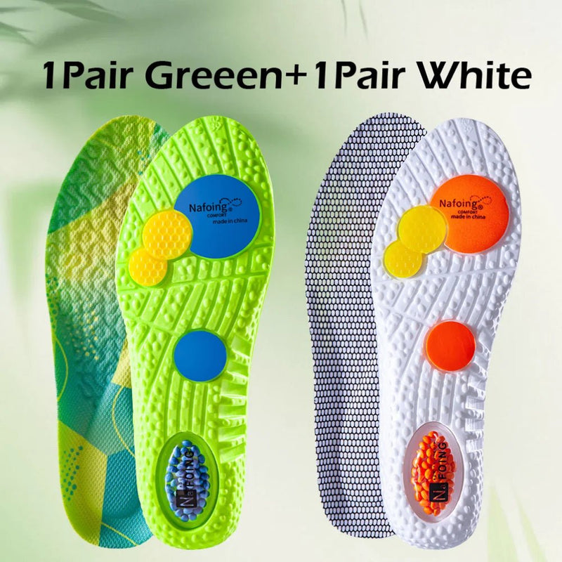 Sport Shock Absorption Insoles Green EVA Air Cushion Breathable Arch Support Orthopedic Shoes Pad Men Women Feet Care Insoles - SHOP PAGUE AO CHEGARSHOP PAGUE AO CHEGAR